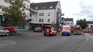 Waschmaschinenbrand in Mehrfamilienhaus löst Alarmstufenerhöhung aus in Niederkassel-Rheidt 12.08.23