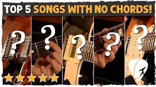 5 EASY Songs on Guitar WITH NO CHORDS! Nirvana, The Beatles & More!
