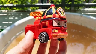 Cleaning toy cars: Monster Truck, Micky, Roy, Harvester, Chevrolet SS , Concrete, Lani, Tow Mater