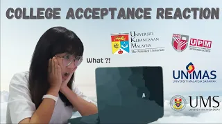 UPU Result | College Acceptance Reaction 2021 |Medical School|UKM UPM UNIMAS UMS