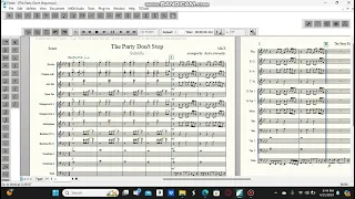 The Party Don't Stop Band Arrangement