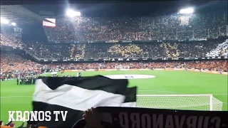 Himno del Reino de Valencia en Mestalla. Semifinal Copa del Rey vs Real Betis