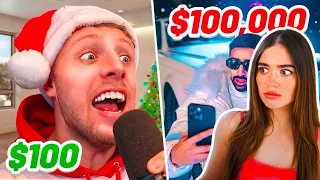 ROSE REACTS TO SIDEMEN $100,000 vs $100 CHRISTMAS SONG!