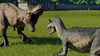 Allosaurus VS T-Rex - Jurassic World Evolution