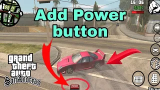 How to increase car speed in gta sa android || gta sa car speed mod || Add power button in gta sa an