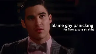 blaine anderson being in a constant state of gay panic for five seasons