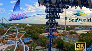 Manta POV | SeaWorld Orlando 2024 ft Penguin Trek (4K-Copyright Free)