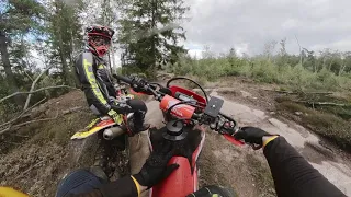 CRF 450 RL / CRF 450 L on the track. plus bonus Yamaha Wr250F 2021