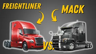 Semi-Truck Battle - MACK VS. Freightliner!