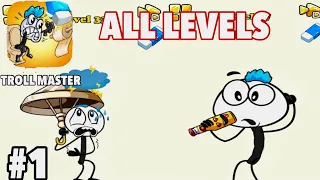 Troll master 2 All levels Solution Troll master Draw one part
