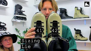 Skate size lie explained.