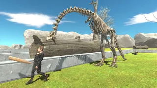 Escape from the Skeleton Plateosaurus - Animal Revolt Battle Simulator