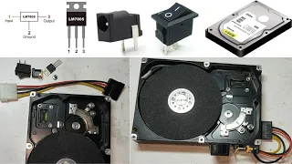 HOW TO MAKE | POWER SUPPLY FOR HDD | HARD DRIVE SANDER | HARD DRIVER GRINDER | Technical Institute |