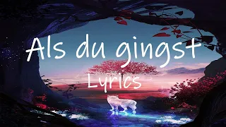 Lina Maly - Als du gingst (Lyrics) | das was du bist wird immer bleiben K 🥀