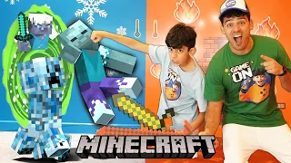 The Minecraft Hot and Cold Challenge with Jason - Minecraft Animation