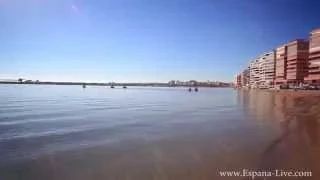 Торревьеха Испания, песчаный пляж Acequion Асексион Costa Blanca средиземное море