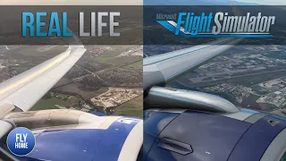 Microsoft Flight Simulator 2020 vs RealLife | Bologna  LIPE | A320 Takeoff | Side by Side comparison