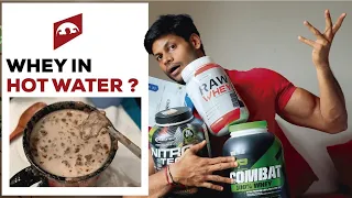 CAN YOU DRINK WHEY PROTEIN WITH HOT MILK OR HOT WATER || DOES HEAT DAMAGE PROTEIN POWDER ||