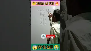 Table tricks of 901😱 || Table of 901🔥 || #shorts #youtubeshorts #short