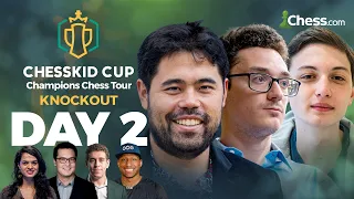 Chess Titans Face-off to Advance! Watch Hikaru vs Alireza & Nodirbek vs Caruana | ChessKid Cup 2023