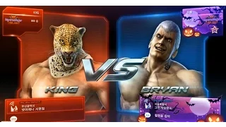 Tekken7 King(MBC) vs bryan(Knee) 鉄拳7 철권7 korea online battle