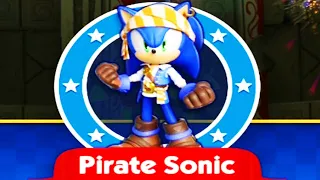 Sonic Dash - Pirate Sonic Unlocked and Fully Upgraded Update - All 50 Characters Unlocked