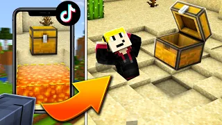 Ich teste 9 VIRALE TIKTOK LIFEHACKS in MINECRAFT...