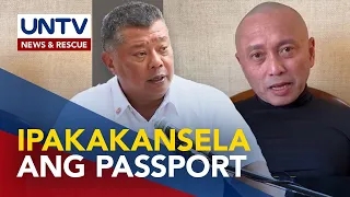 Passport ni suspended Cong. Teves, ipakakansela para malimitahan ang kilos – DOJ