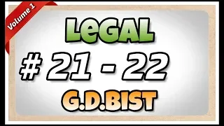 # 21 - 22 | 105 wpm | Legal | G.D.Bist | Volume 1