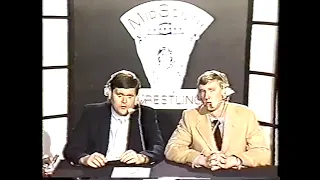 Jim Ross announces Kerry Von Erich as the new World Champion. 1984