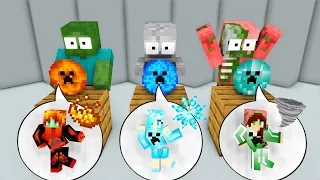 Monster School : BREWING Elemental Super Hero Cute GIRL & Cute Girl Hero Mother -Minecraft Animation