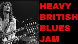 Heavy Led Zeppelin Style British Blues Guitar Backing Track (A Blues)