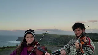 Happy St. Patrick's Day! Playing The Cliffs of Moher on the Cliffs of Moher - Gunnar and Heidi