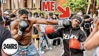 Noticuz Boxing 100 Random Strangers in 24 Hours!