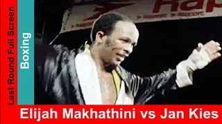 Elijah Makhathini vs Jan Kies, Widescreen Match Highlights & Slow motion, Boxing Title Fight 1976