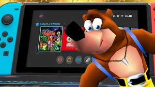 Banjo-Kazooie Intro on Nintendo Switch (Real N64 Capture)