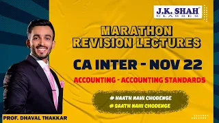 CA INTER NOV 22 | MARATHON REVISION | ACCOUNTING - ACCOUNTING STANDARDS🔴