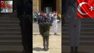 Anıtkabir'de nöbet değişimi süper Türk askeri