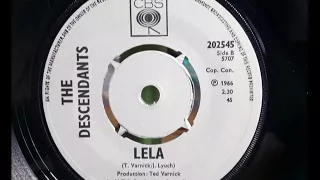 R&B Raver - THE DESCENDANTS - Lela - CBS 202545 UK 1966 Garage Punk - PEBBLES 7 - USA M.T.A