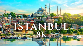 Istanbul, Turkey 8K Video Ultra HD 120 FPS in Drone View