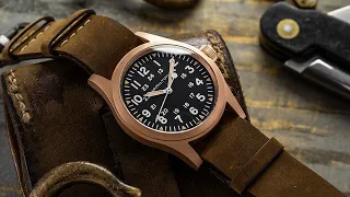 One of the Most Attainable Swiss-Made Bronze Watches in the Legendary Hamilton Khaki Field Format