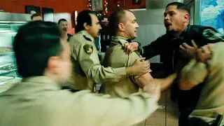 Mayans MC 3x08 Scuffle with police. Fight scene