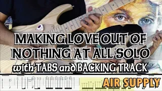 AIR SUPPLY | MAKE LOVE OUT OF NOTHING AT ALL SOLO with TABS and BACKING TRACK | ALVIN DE LEON (2019)