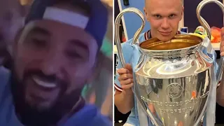 Mohamed Henni heureux célèbre la victoire de Manchester City en Ligue des Champions !!