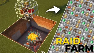 Minecraft: SUPER EASY RAID FARM TUTORIAL 1.20