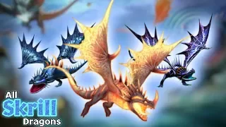 All Skrill Dragons - The Skrill Collection, vs. Fleet 999 | Dragons: Rise of Berk
