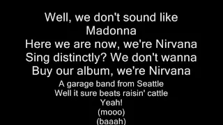 "Weird Al" Yankovic-Smells like Nirvana(lyrics[on-screen and description])