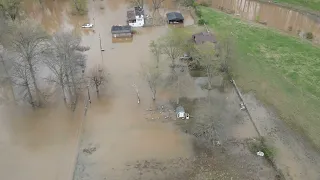 Flooding Parkersburg West Virginia April 5 - WV Flooding Drone Footage News