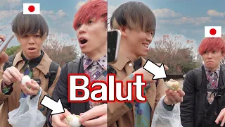 Japanese Eating Filipino Food "BALUT" for the first time!!