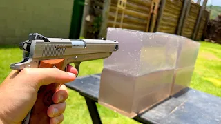 Pistola 357 magnum VS Gelatina Balística Americana 🇺🇸